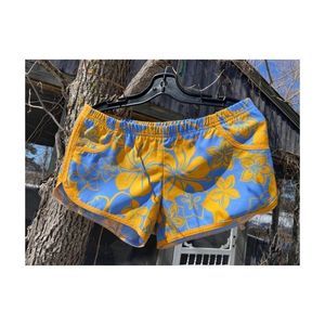 Billabong 90s Boardie Watershorts Blue Yellow Floral Sz L